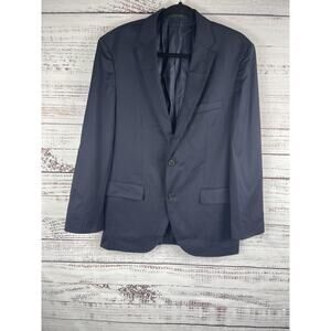 Hugo Boss Blazer Mens 40R Navy Blue Sport Coat Wool Super 100s Reda Italy Formal